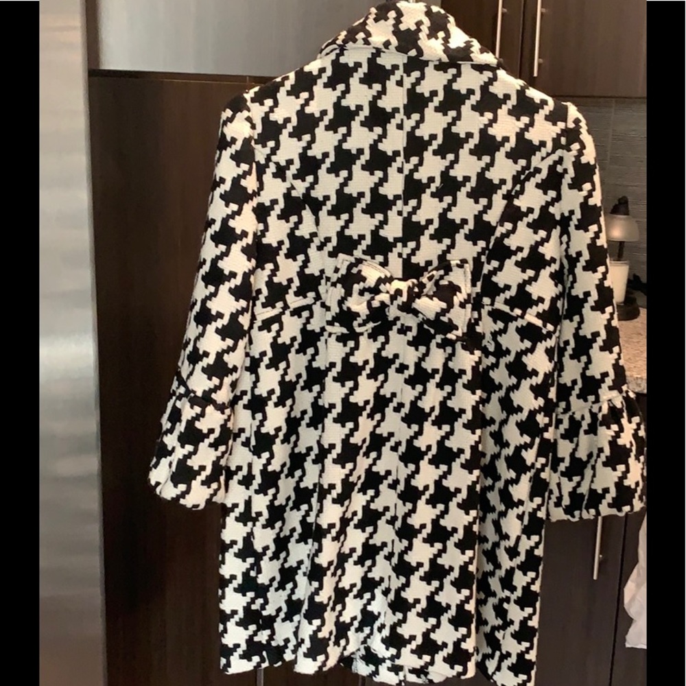 Chime Houndstooth Bell Sleeve Coat - Picture 2 of 5